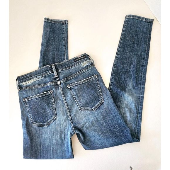 Citizen's of Humanity Rocket High Rise Skinny Some Distressing Size 27 - Picture 1 of 8